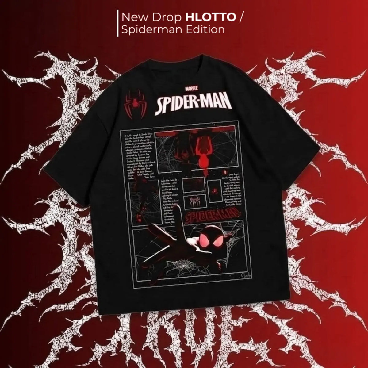 HLOTTO Spider-Man & Venom Edition - 10 Exclusive Graphic Tees