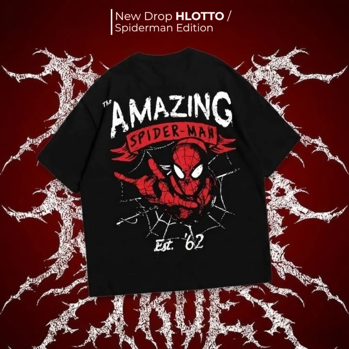 HLOTTO Spider-Man & Venom Edition - 10 Exclusive Graphic Tees