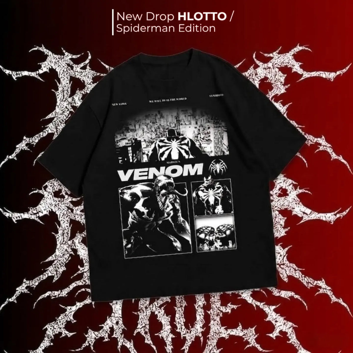 HLOTTO Spider-Man & Venom Edition - 10 Exclusive Graphic Tees
