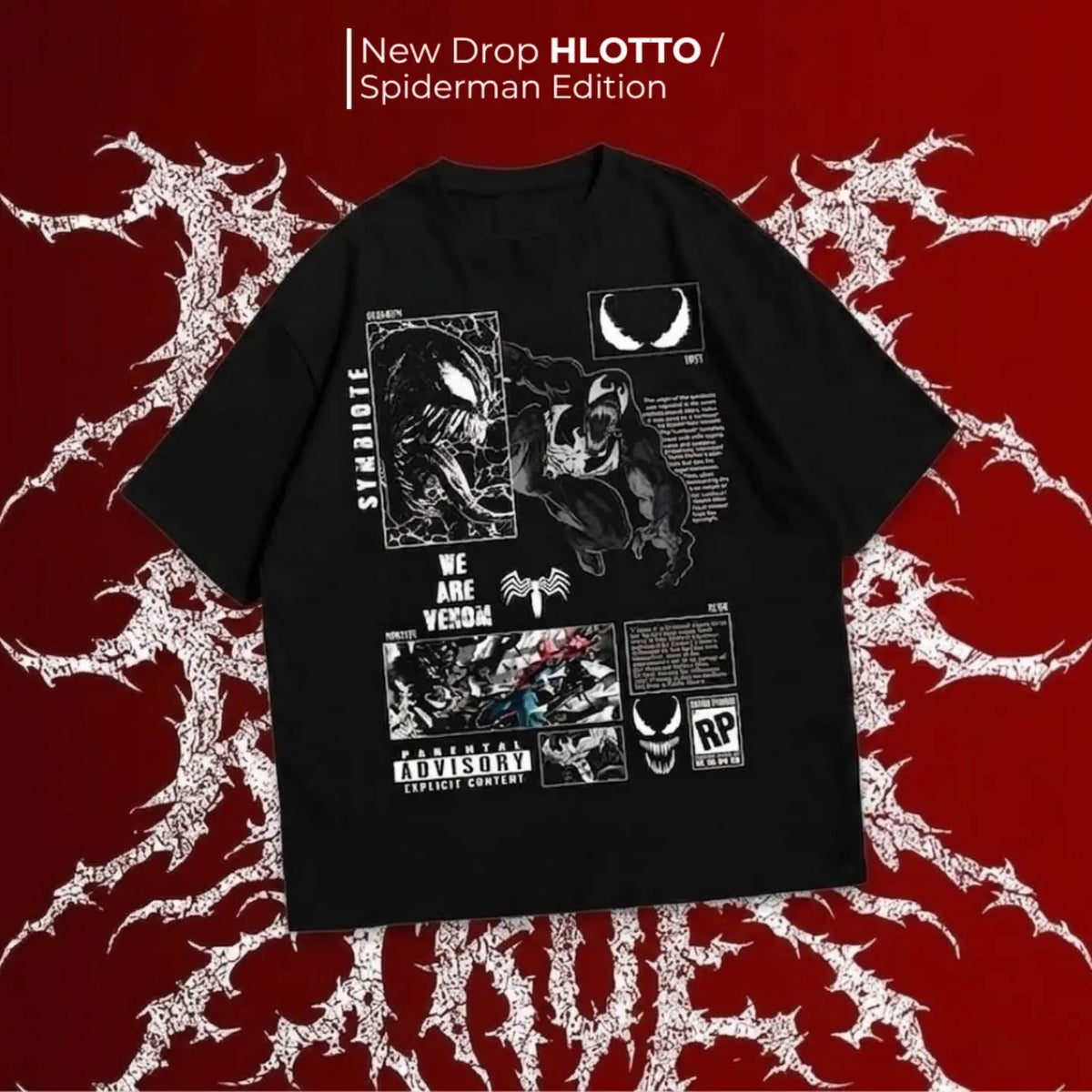HLOTTO Spider-Man & Venom Edition - 10 Exclusive Graphic Tees